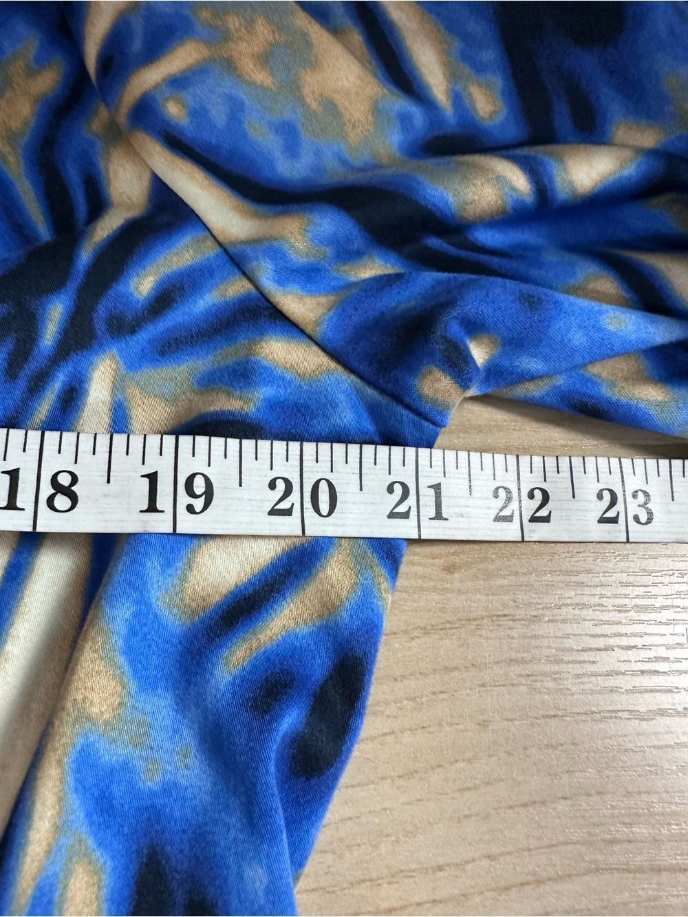 Cato Blue & Gold Ruffled Printed Jacket - Picture 8 of 10